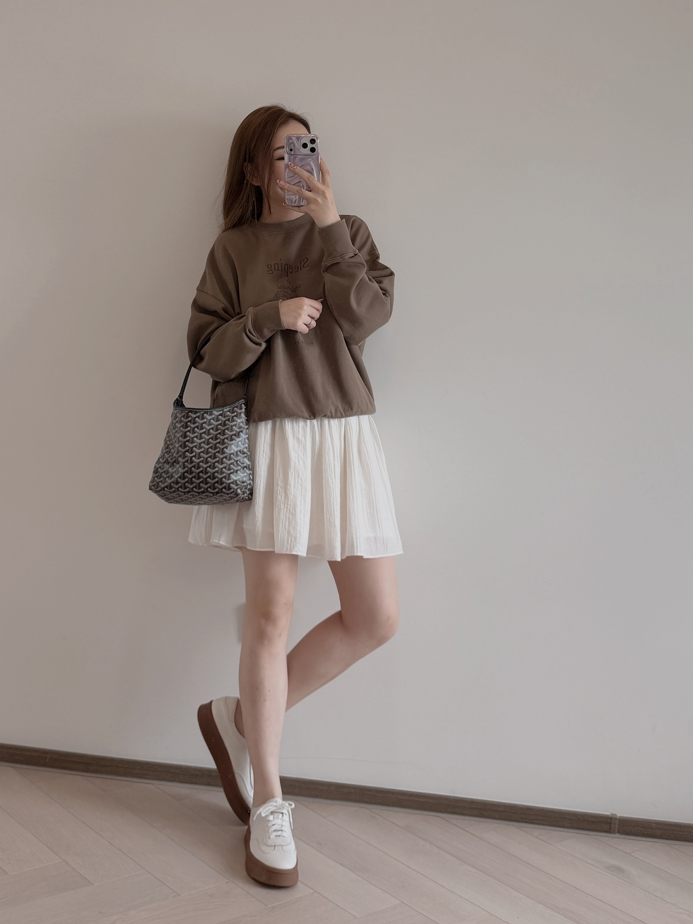 現貨 7375 初春必備 百搭麻紗半裙