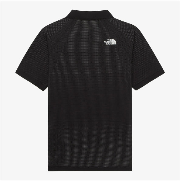 [S] NORTHFACE BLACK M/S AIRWEAVE S/S POLO TEE, NT7PR17A-BLK (STNF39)