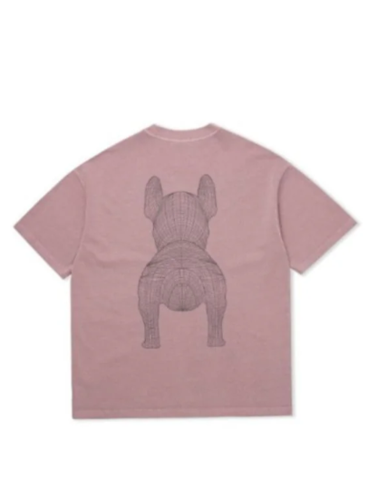 [S] LIFEWORK LIGHT PINK BIG RADOG SHORT SLEEVE T-SHIRT, LW255TS991-LIGHT PINK (SLW518)