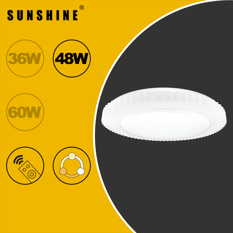 [CLY款] 天花吸頂燈 三色溫/遙控三色溫 36W/48W/60W