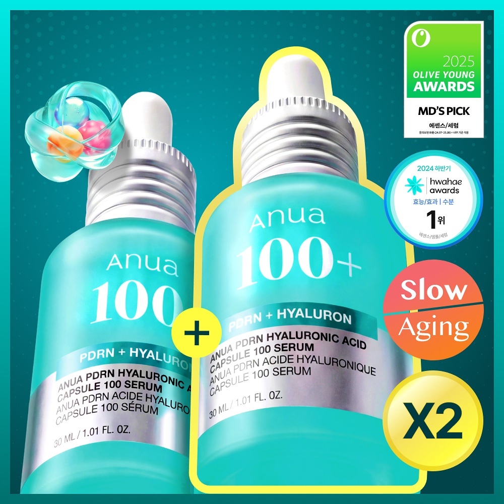 《Olive young連線》Anua PDRN Hyaluronic Capsule 100 Serum 30ml 1+1