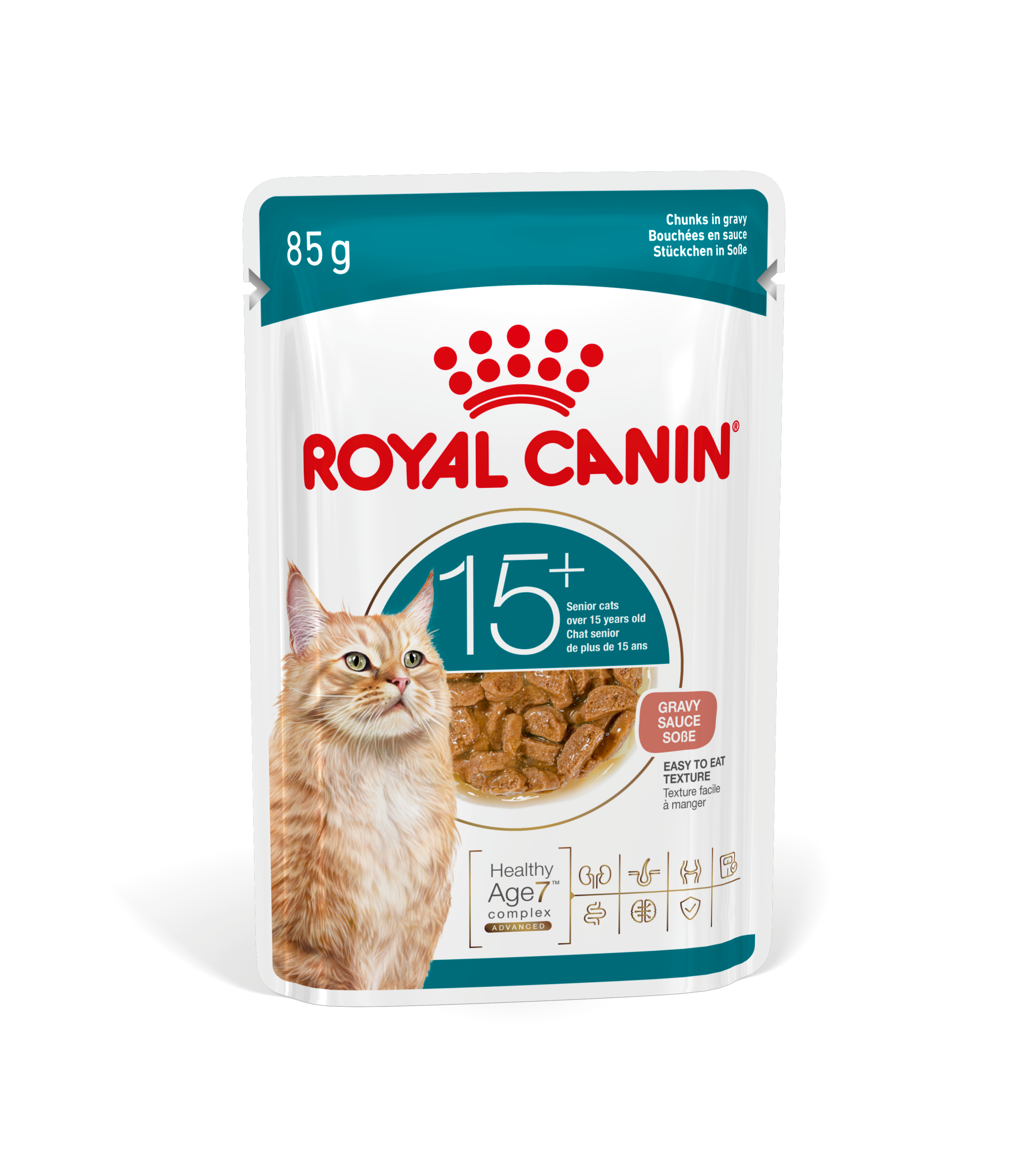 法國皇家 老齡貓15+營養主食濕糧（肉汁）85G (原箱12包)