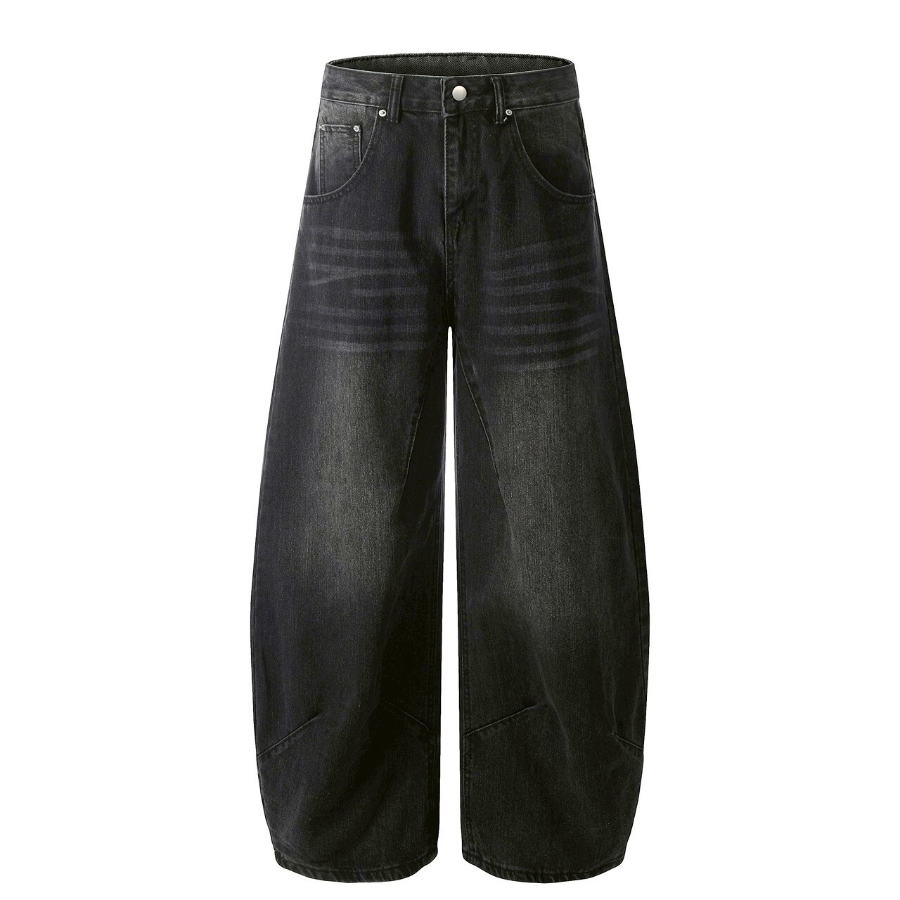 重磅刷色彎刀褲