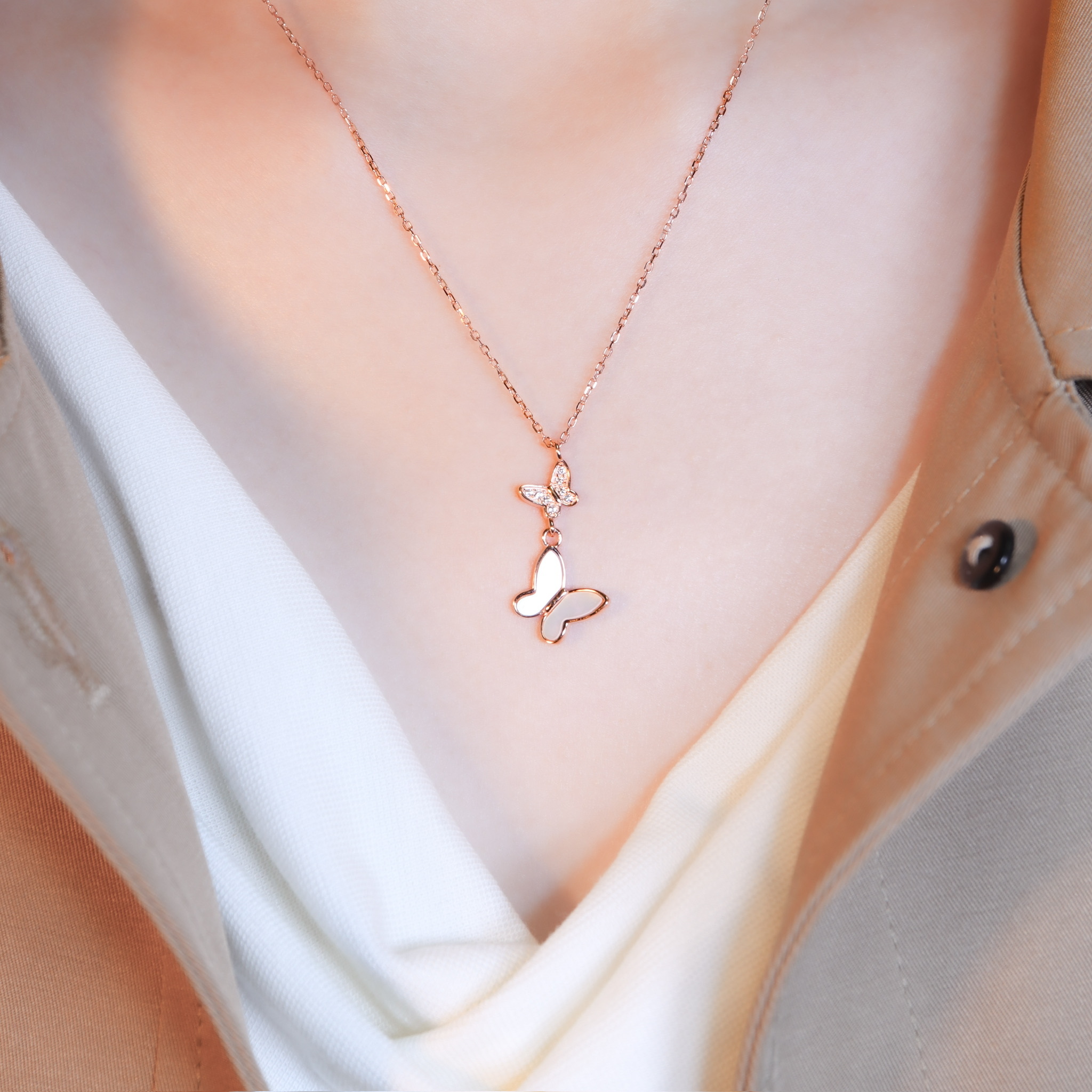 | 925純銀・白金・玫瑰金 | 同頻的我們項鍊2.0  (銀/玫瑰金) | NE1600 |