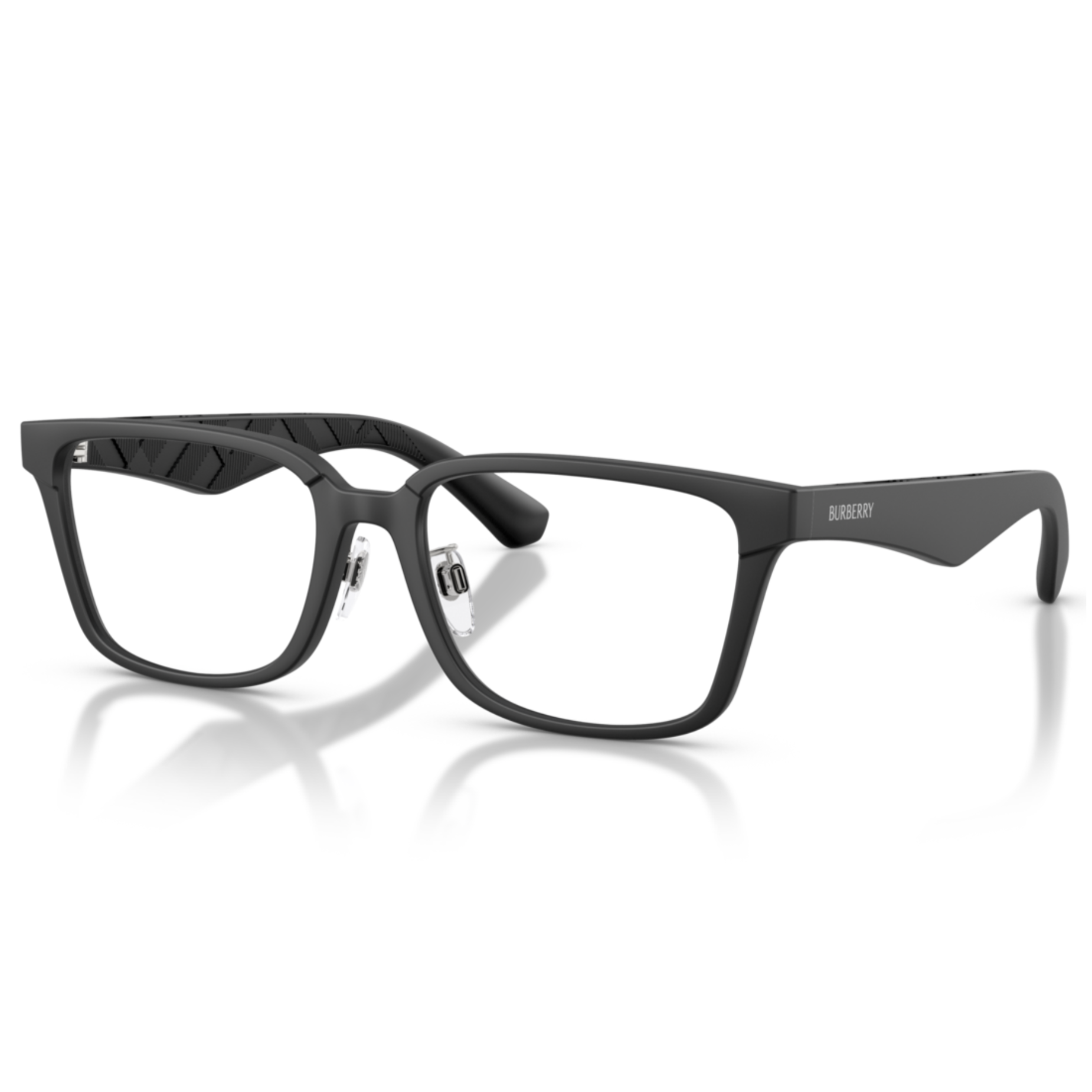 【BURBERRY】B2450D 3464-56mm 方框光學眼鏡♣(霧黑)