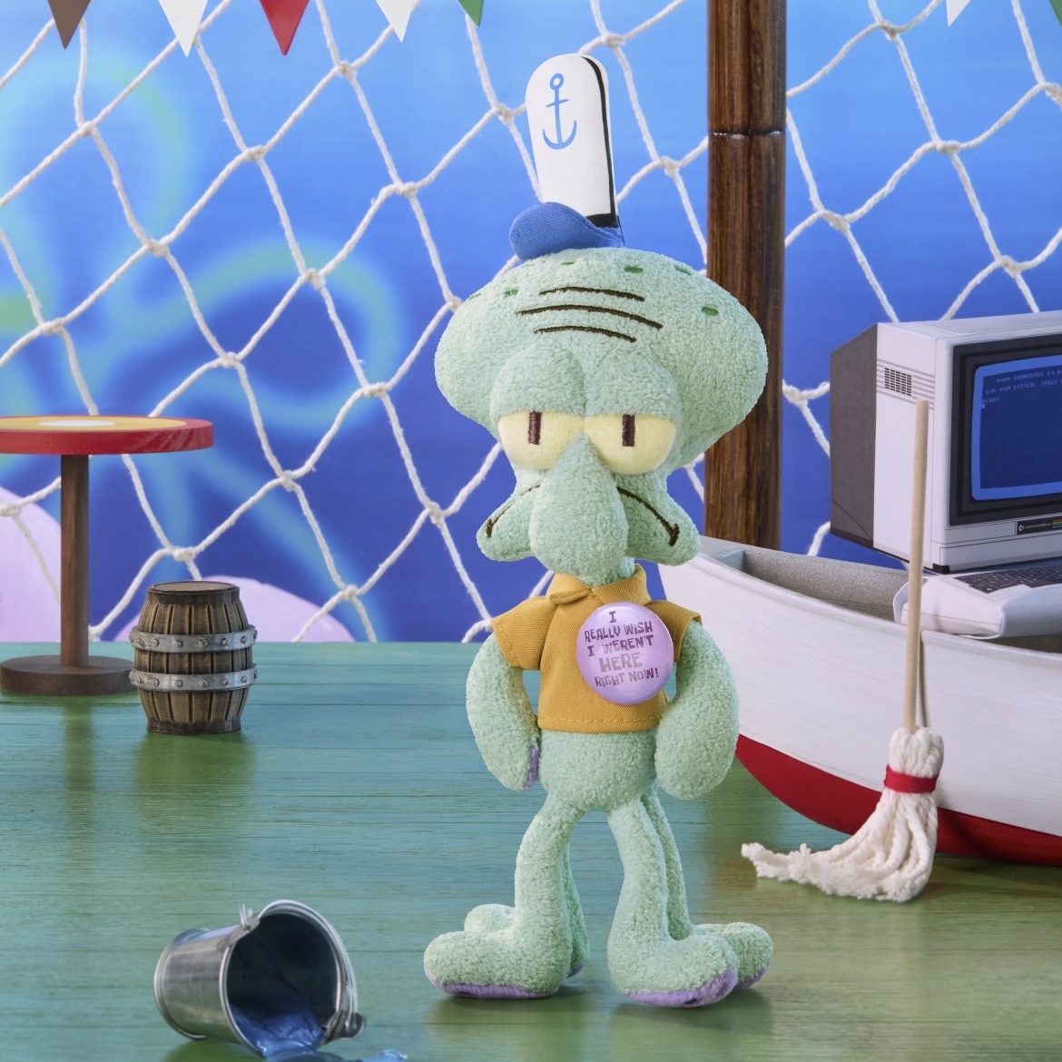 比奇堡 海綿寶寶 SQUIDWARD 章魚哥的一天 毛絨變裝 盲盒 吊飾 趣味 官方正品