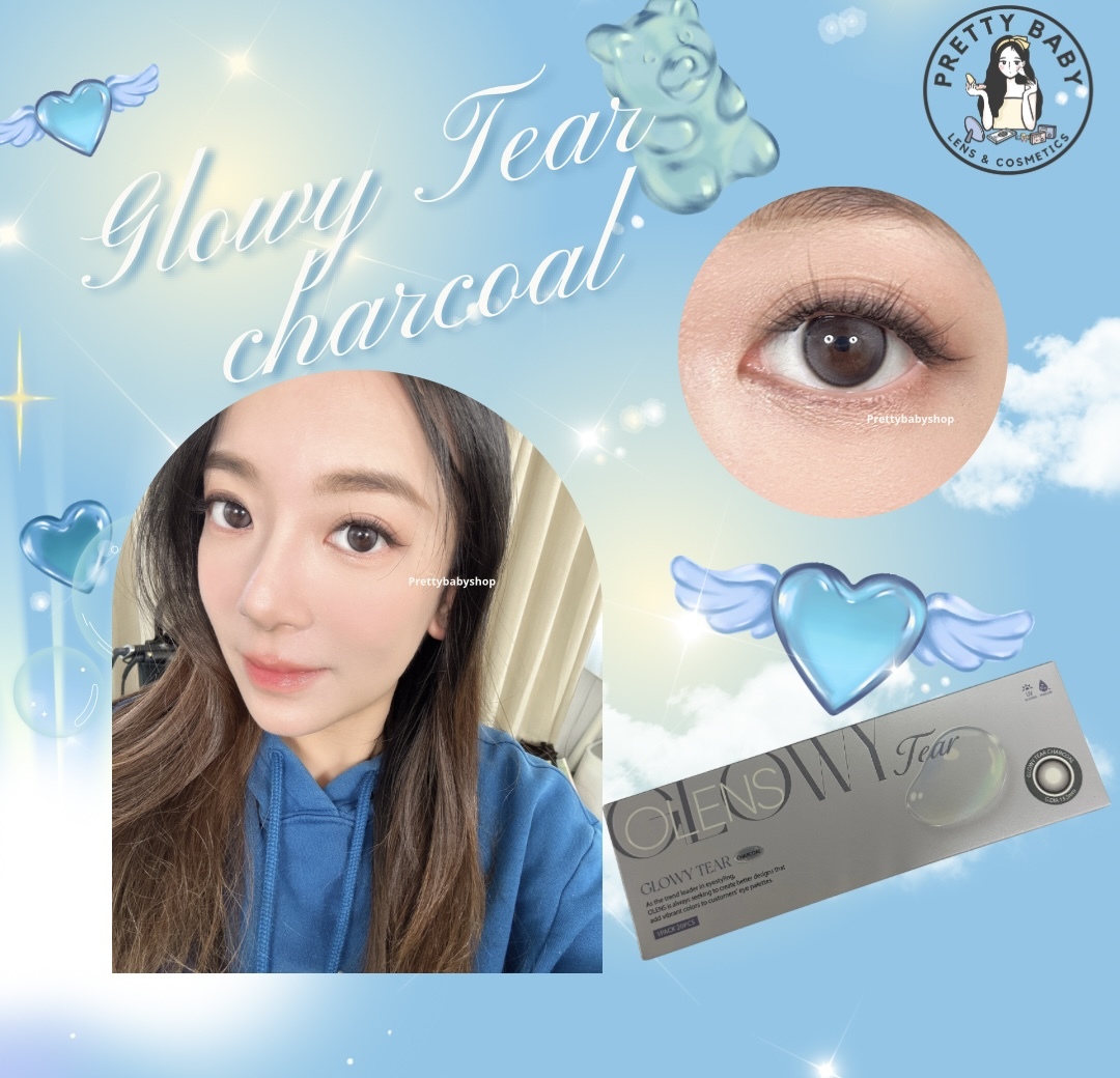 OLENS Glowy Tear 1 Day Charcoal｜日拋彩妝隱形眼鏡｜每盒20片