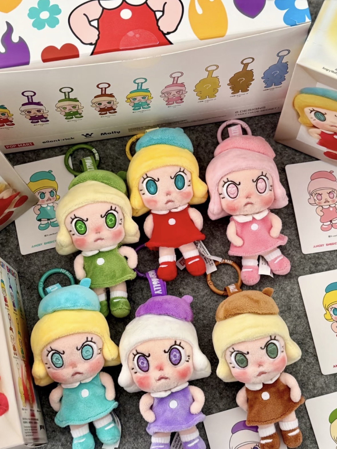 POPMART 泡泡瑪特 Angry Molly 心火怒放系列毛絨掛件 盲盒