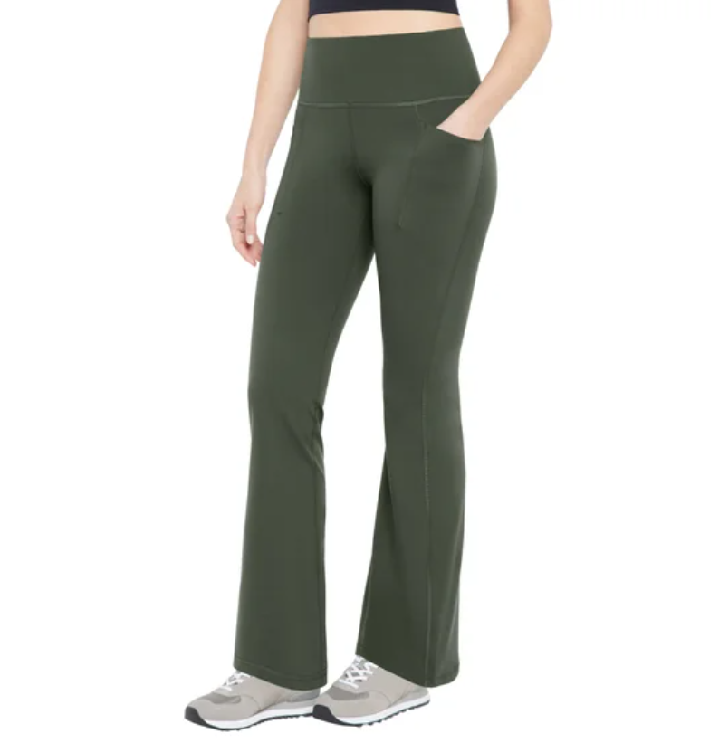[S] GAP GREEN FIT FLARE LEGGING, 1899486-GREEN (SZZ972)