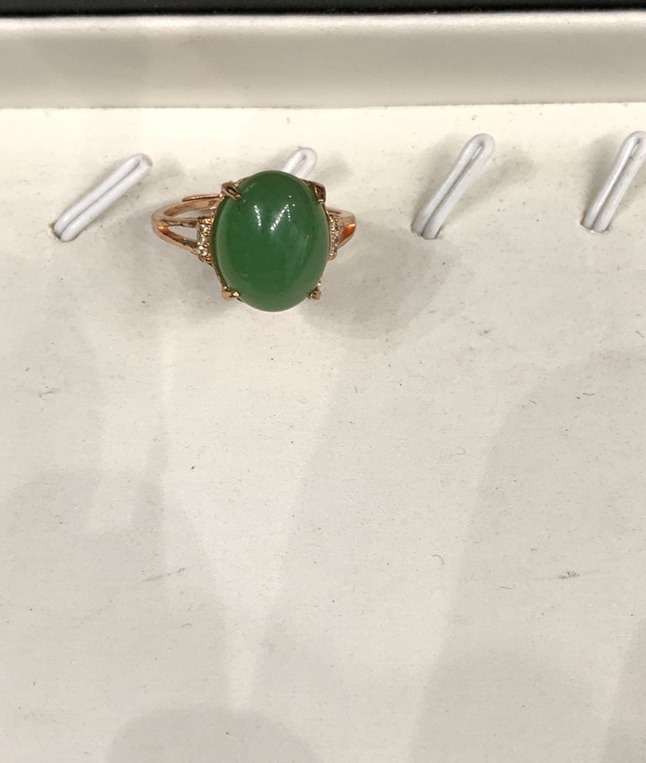 (6644) 非洲翠銅鑲戒指 (01)