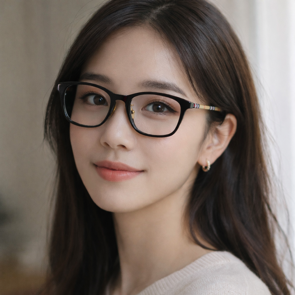 【BURBERRY】B2371D 3853-53mm 經典格紋細臂方框 光學眼鏡 ♥