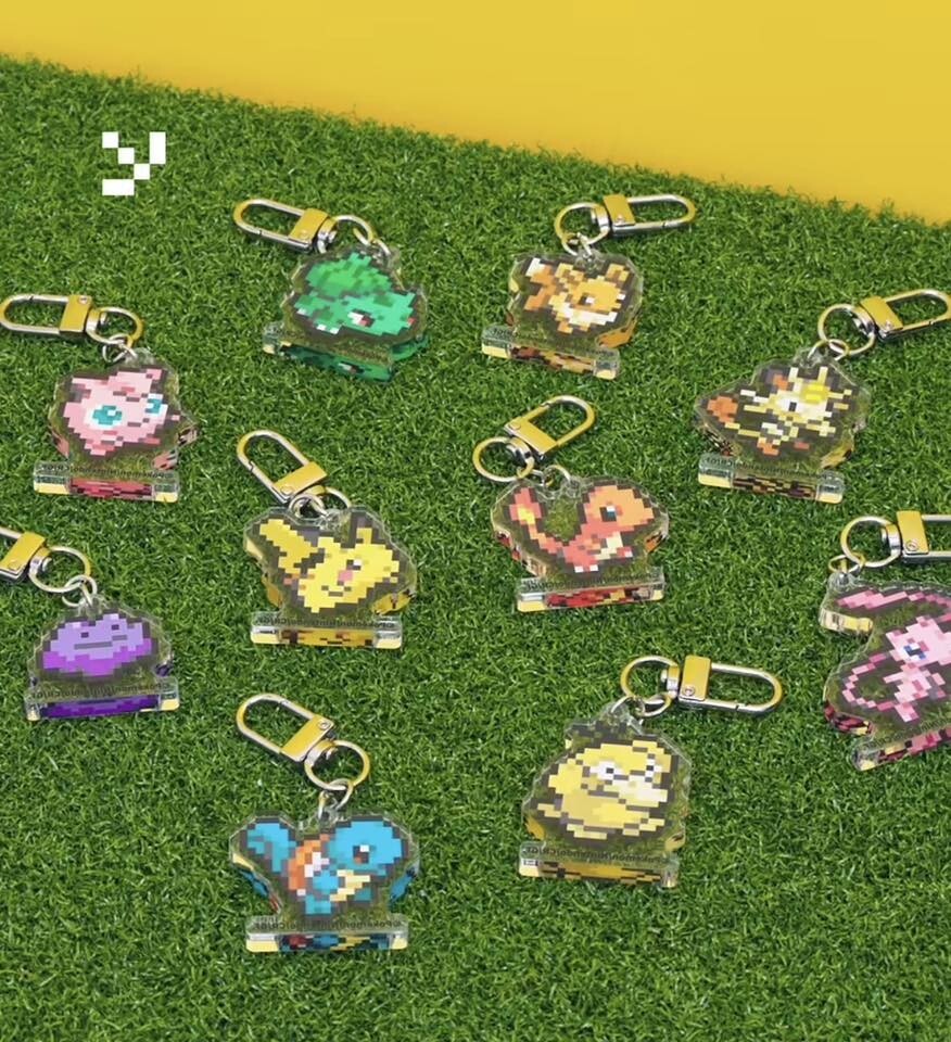 【OWN】Pokémon 寶可夢 韓國限定 CU 像素 壓克力 吊飾 鑰匙圈 盲盒 隨機 收藏 共10款 限定發售