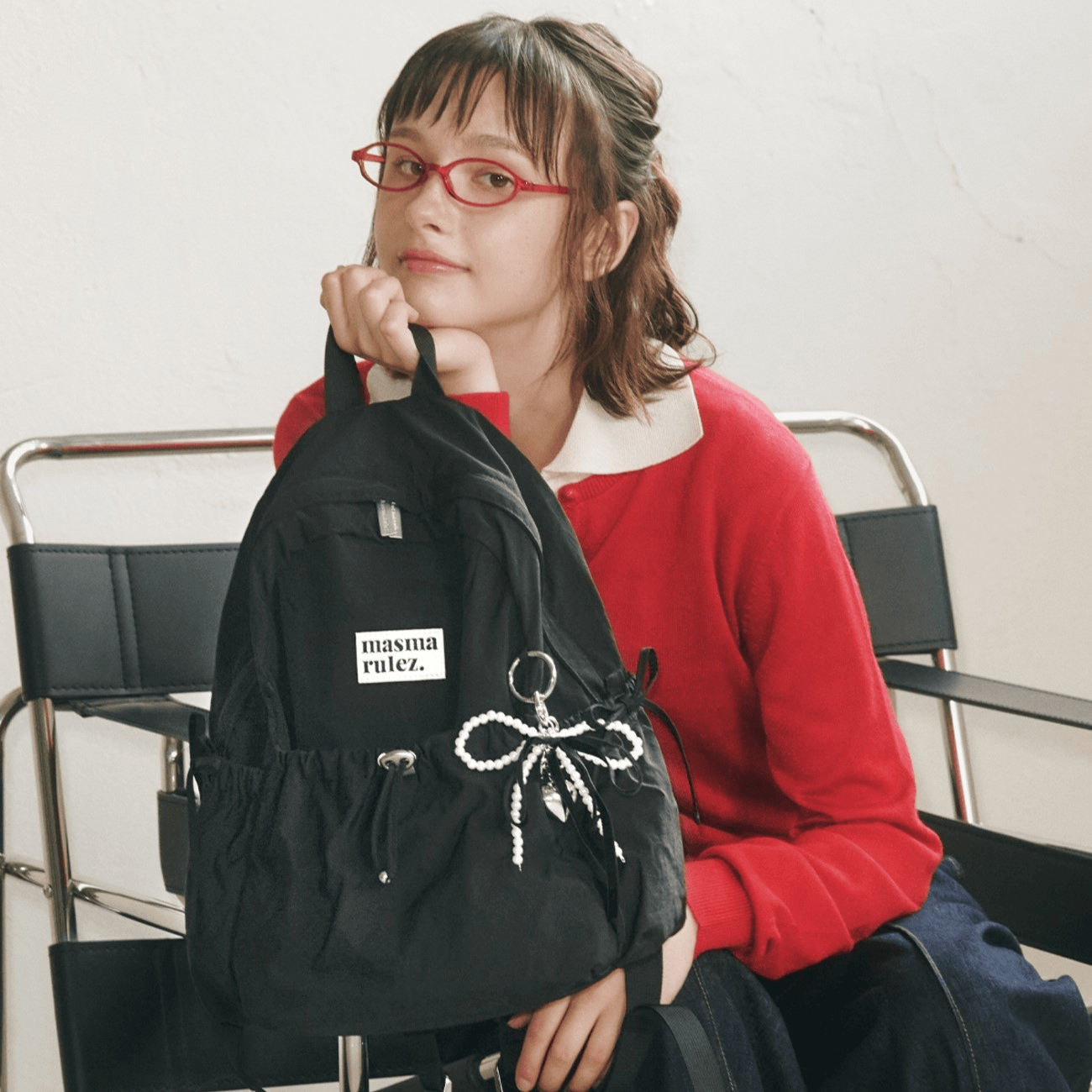 MASMARULEZ｜mini ver. Ribbon pocket backpack [6 colors]