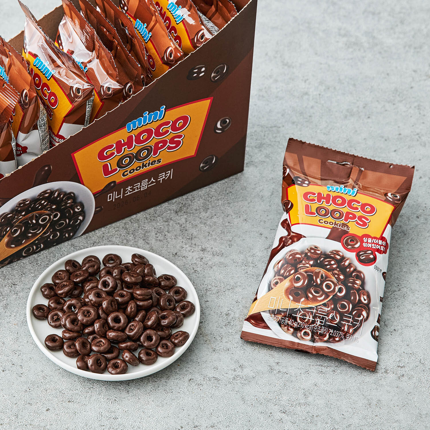 韓國 CU超商 迷你巧克力甜甜圈餅乾 40g