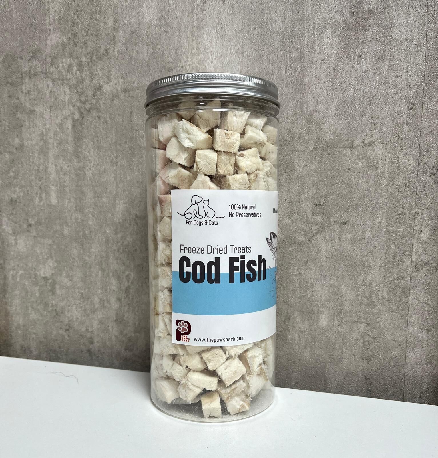 Paws Park Norwegian Cod Fish Freeze-Dried Treats 100g (For Cats and Dogs)