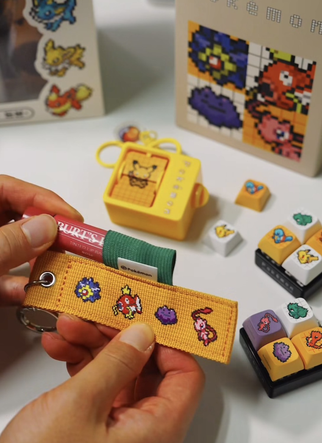 【OWN】Pokémon 寶可夢 韓國限定 CU 像素 布條 吊飾 鑰匙圈 收藏 限定發售 寶石海星 鯉魚王 百變怪 夢幻