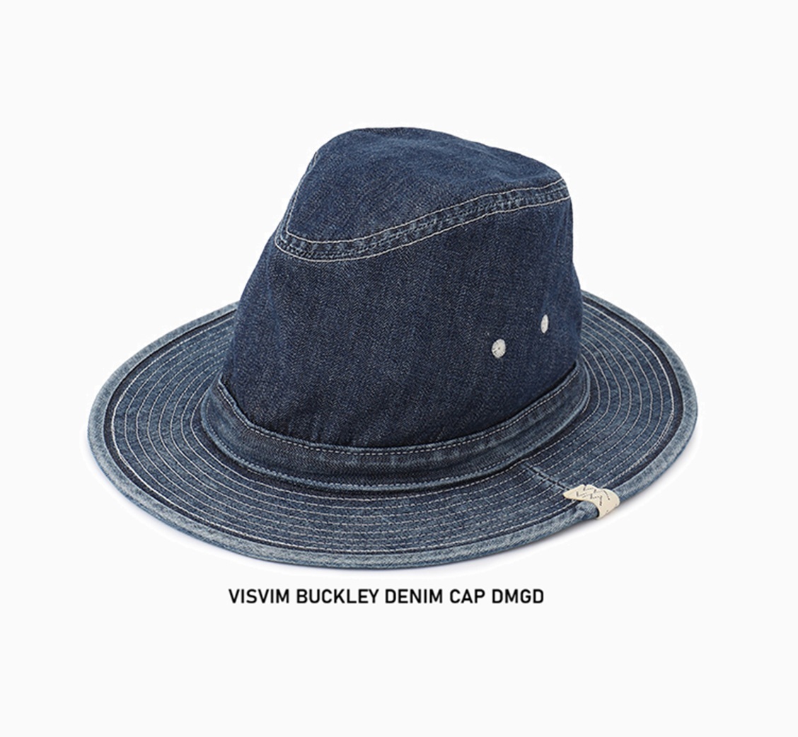 LAST PCS: VISVIM BUCKLEY DENIM CAP DMGD - PRE ORDER ITEM (預訂中)