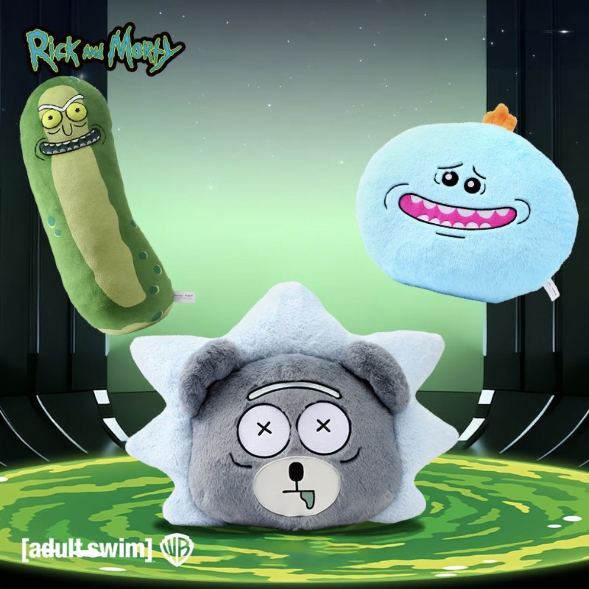 Rick And Morty 瑞克與莫蒂 醃黃瓜 瑞克熊 使命必達先生 玩偶 抱枕 靠枕 擺設 官方正版授權 / 預購