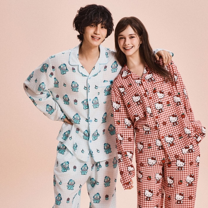 韓國限定｜SPAO x Sanrio Long Sleeve 睡衣 (4 Colours)
