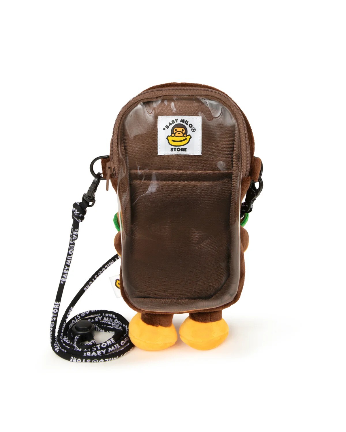 -(C014)-A BATHING APE PLUSH BABY MILO MOBILE CROSS BAG 可頌 手機斜背包-0MXBGW4495XXQ