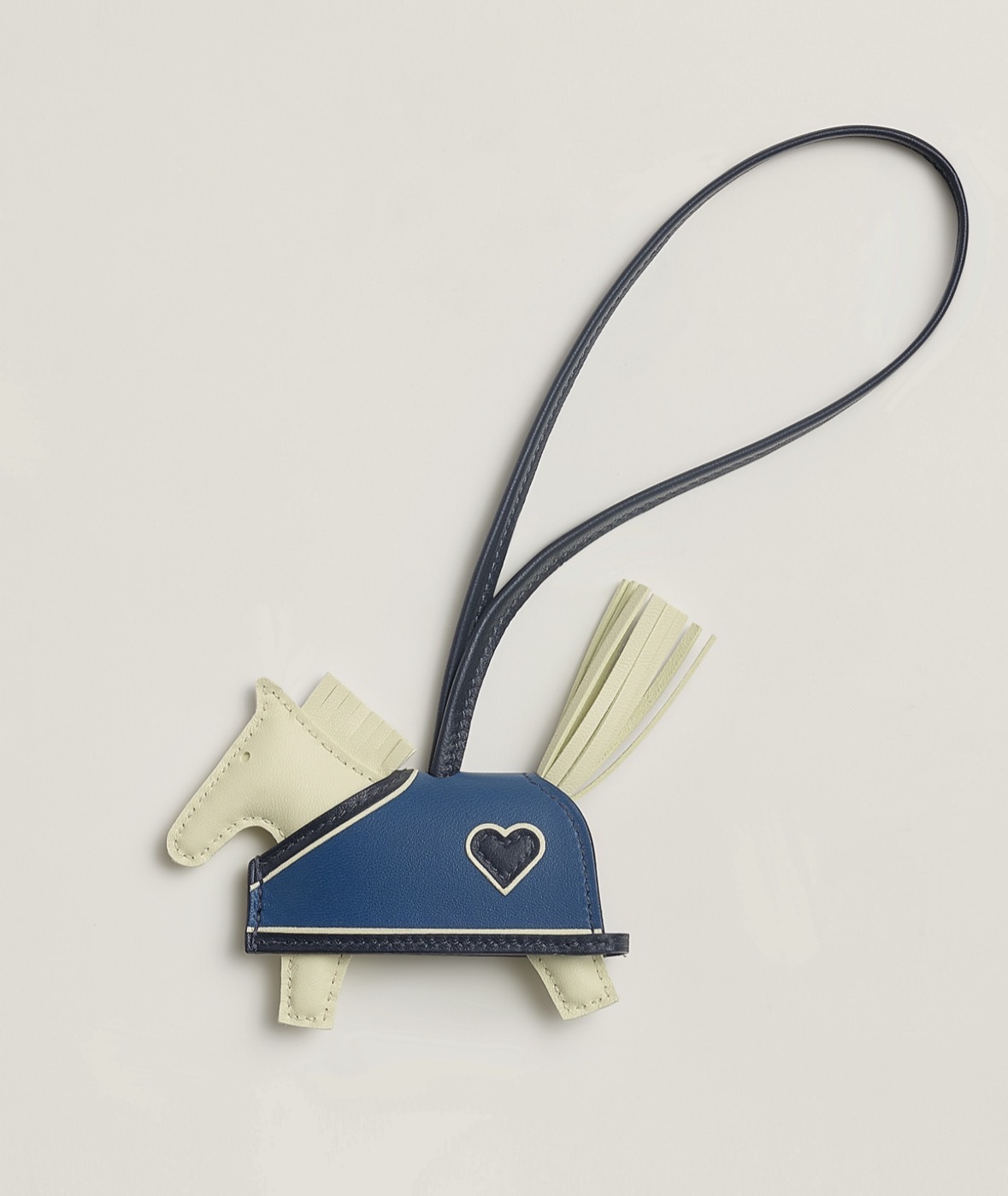 Rodeo Robeo Coeur PM charm Jaune Milton / Bleu Nuit / Bleu Tie / Jaune Milton