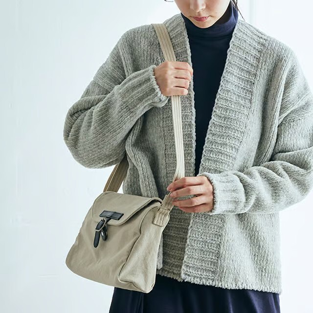中川政七商店 - BAGWORKS-POSTMAN MISSING PIECE MINI 羽毛灰