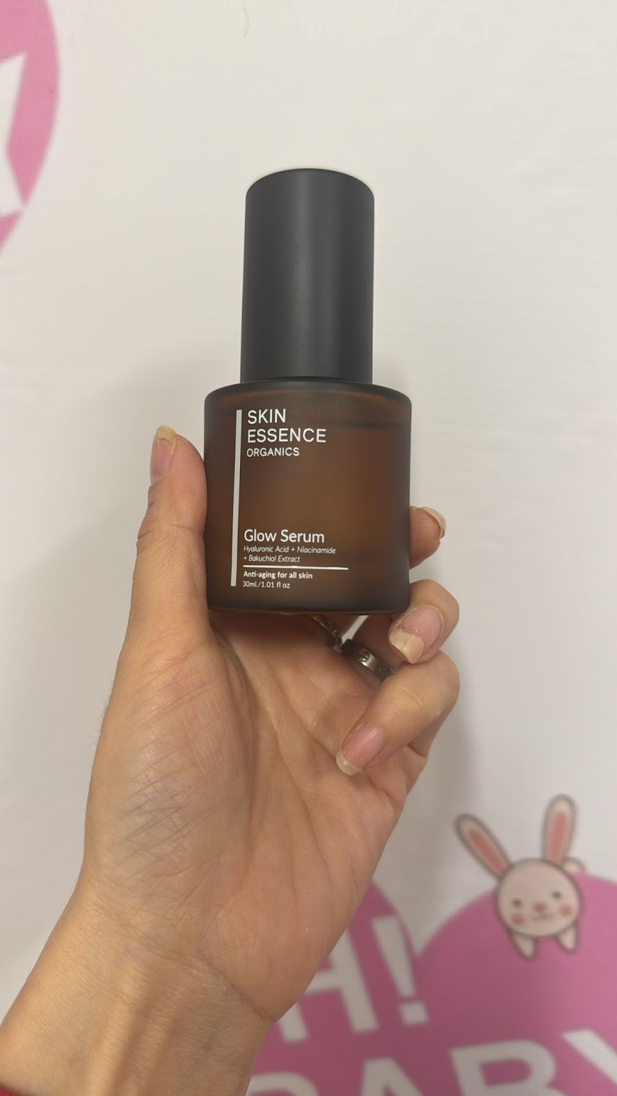 VW023 Skin Essence Organics Glow Serum - Hyaluronic Acid + Niacinamide + Bakuchiol Oil 30ml