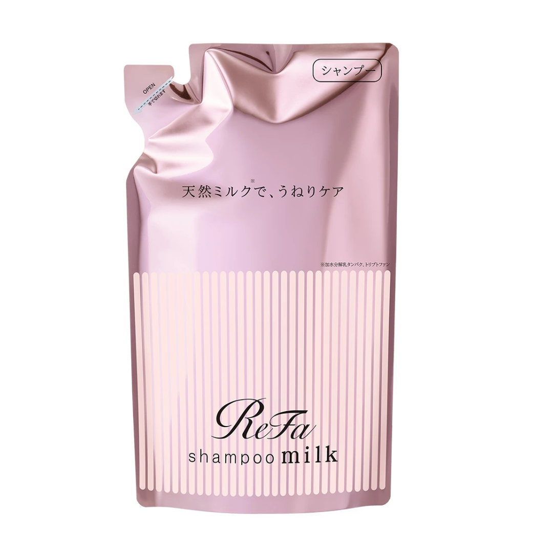 ReFa Milk Protein Shampoo Pink 天然牛奶蛋白洗髮水  (捲曲毛躁順滑系列)