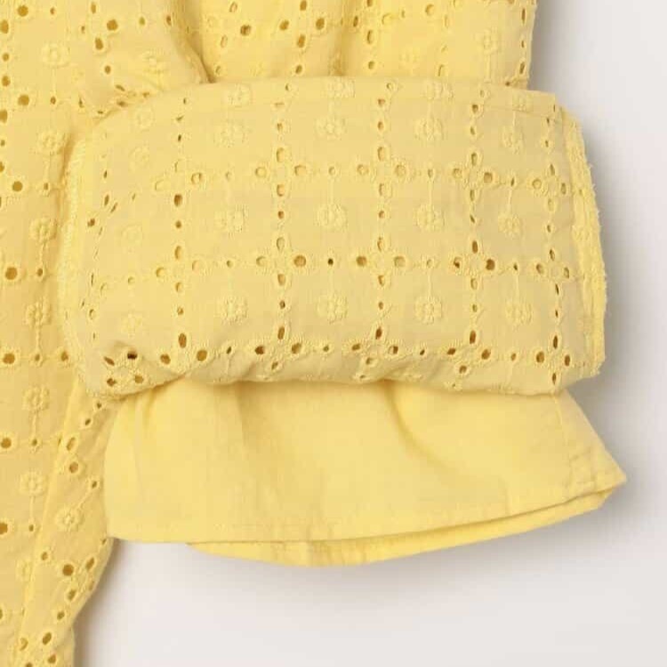 日本 90-140 鏤空蕾絲荷葉褲 3色