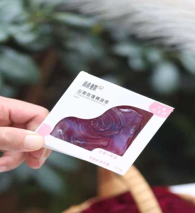 (6658) 玫瑰皂100克/盒x3個