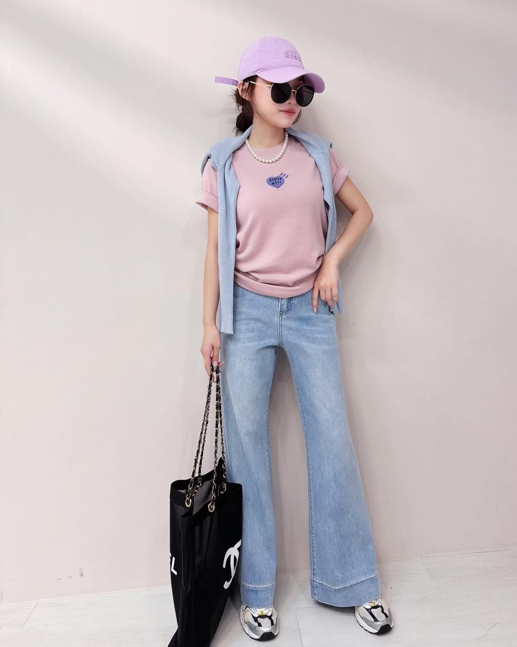 【顯瘦修身的QQ毛愛心造型棉tee】（預購）