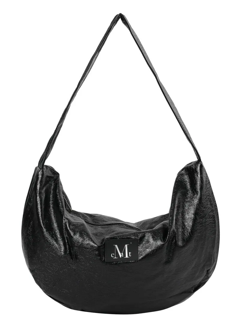 🇰🇷韓國 MUCENT 經典Logo 半月包 黑