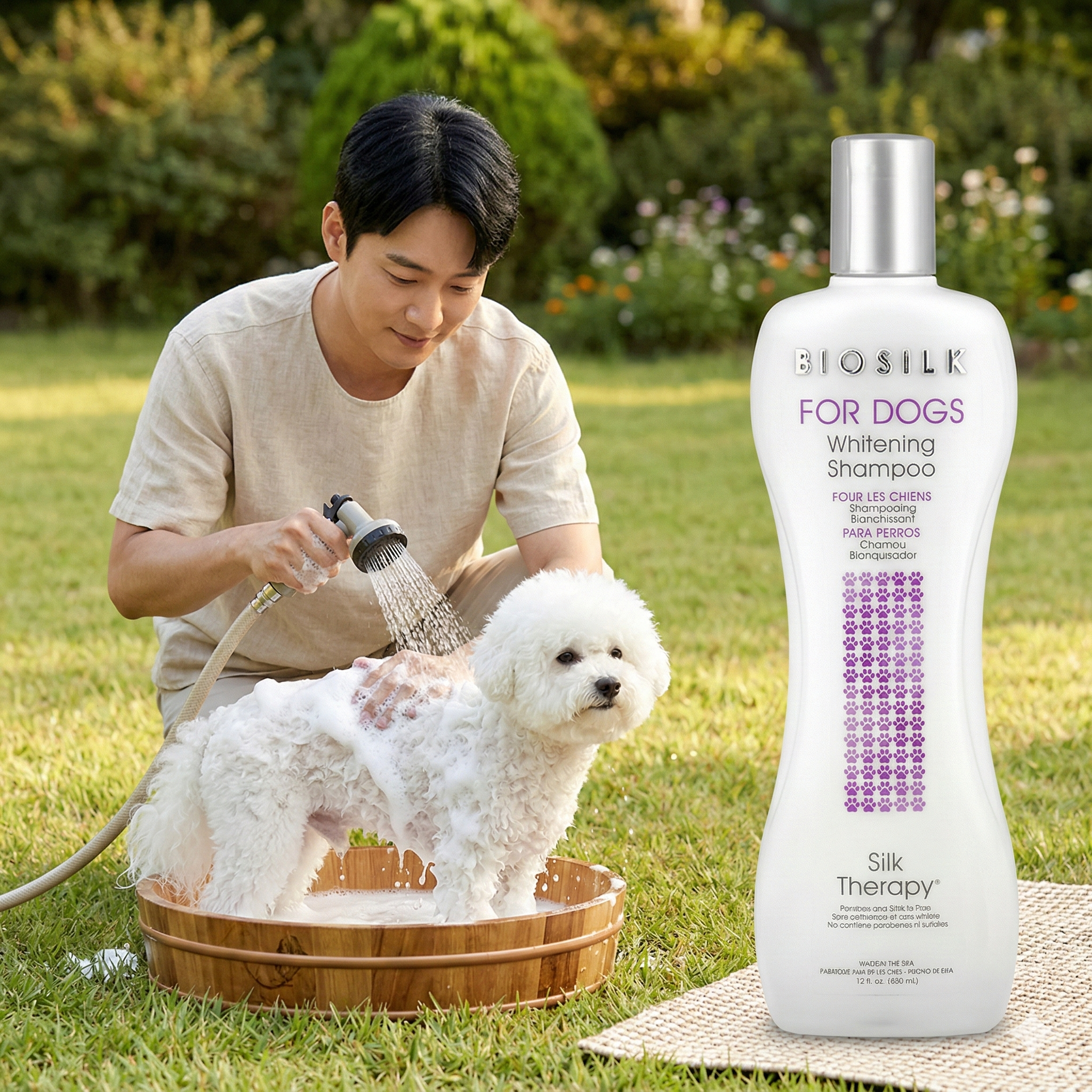 【直播】LX022803 BIOSILK 犬用淺色毛孩專用亮白香波 355ml