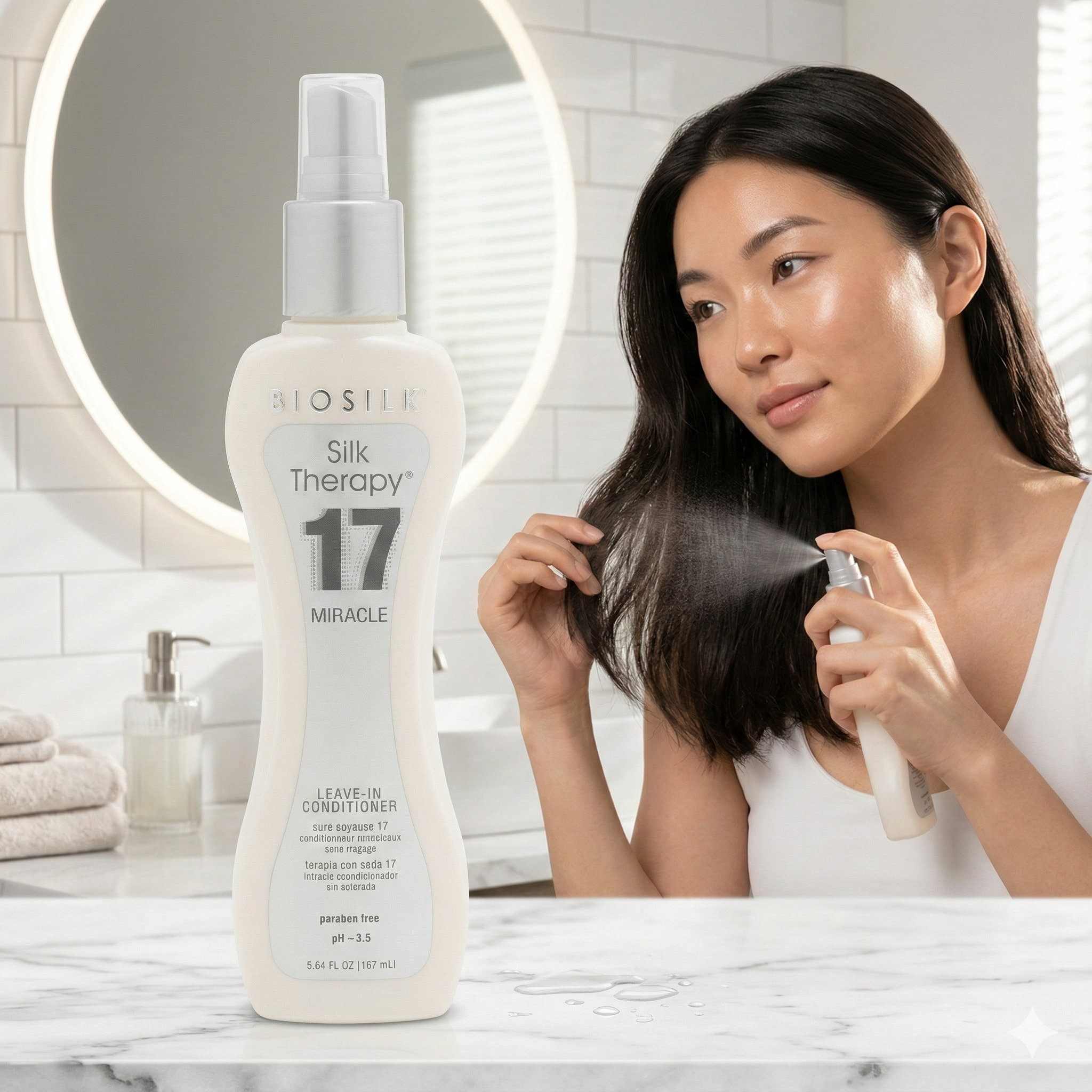 【直播】LX022801 BIOSILK Silk Therapy Miracle 17 奇蹟免沖洗護髮素 167ml