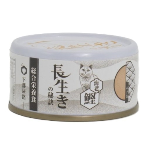 長生 貓系列罐頭 -  鰹魚+蝦肉醬 80g