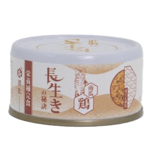 長生 貓系列罐頭 - 吞拿魚+雞肉+南瓜 肉汁湯罐 80g