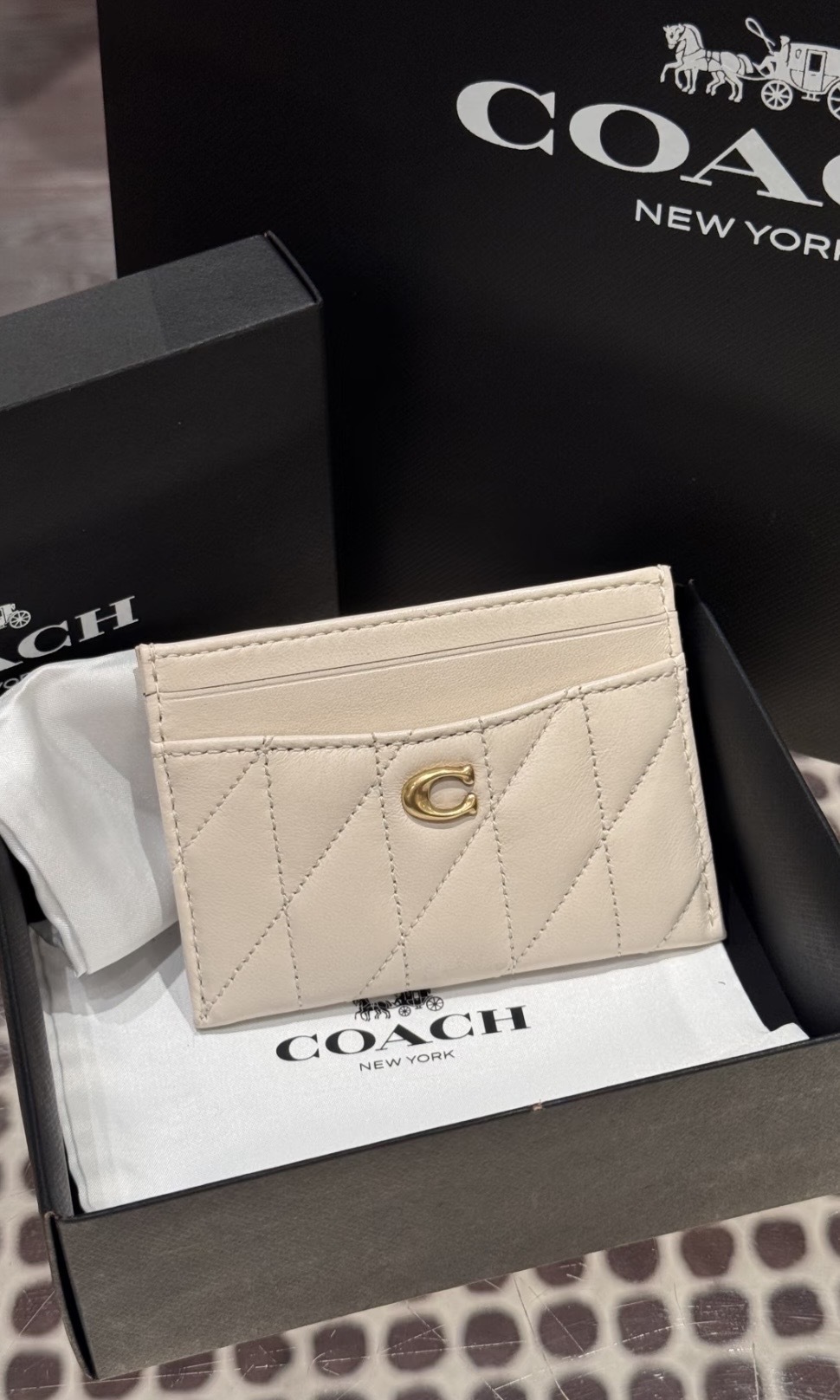 【3色入】Coach Essential Logo Cardholder