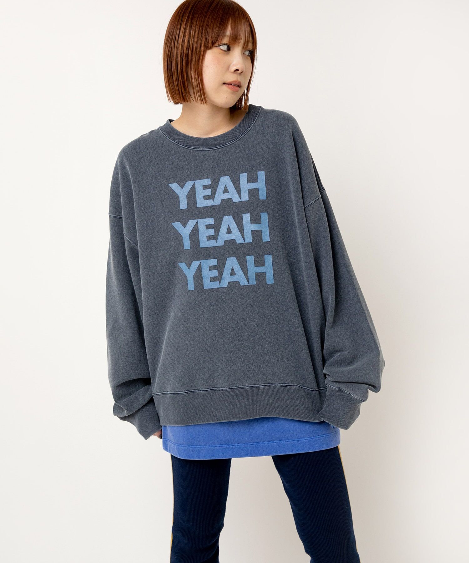 YEAH 復古藍染上衣