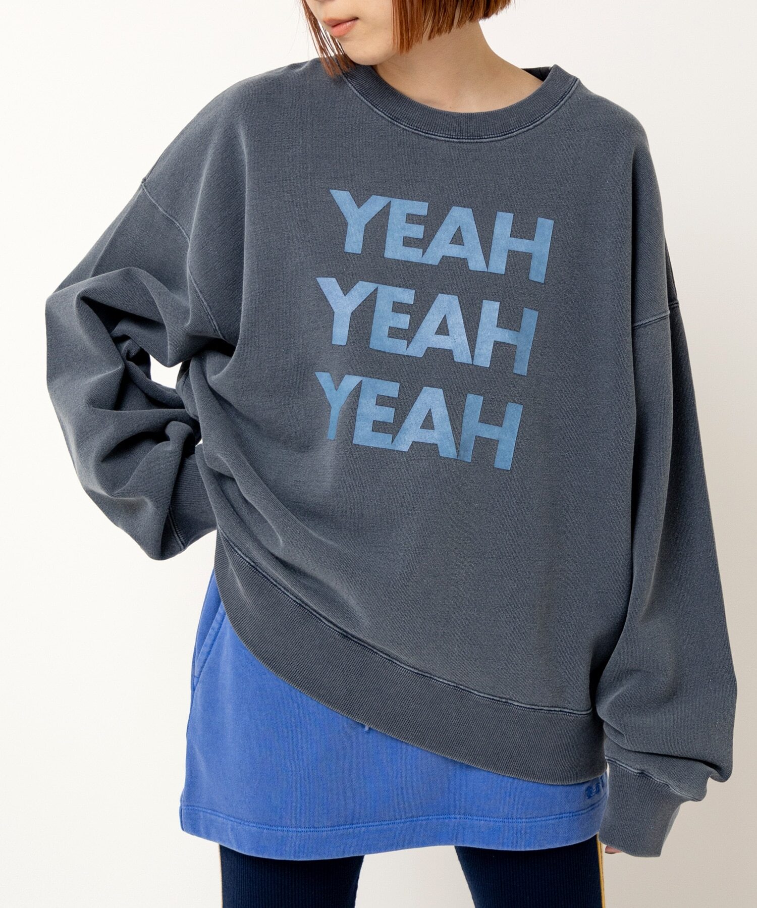 YEAH 復古藍染上衣