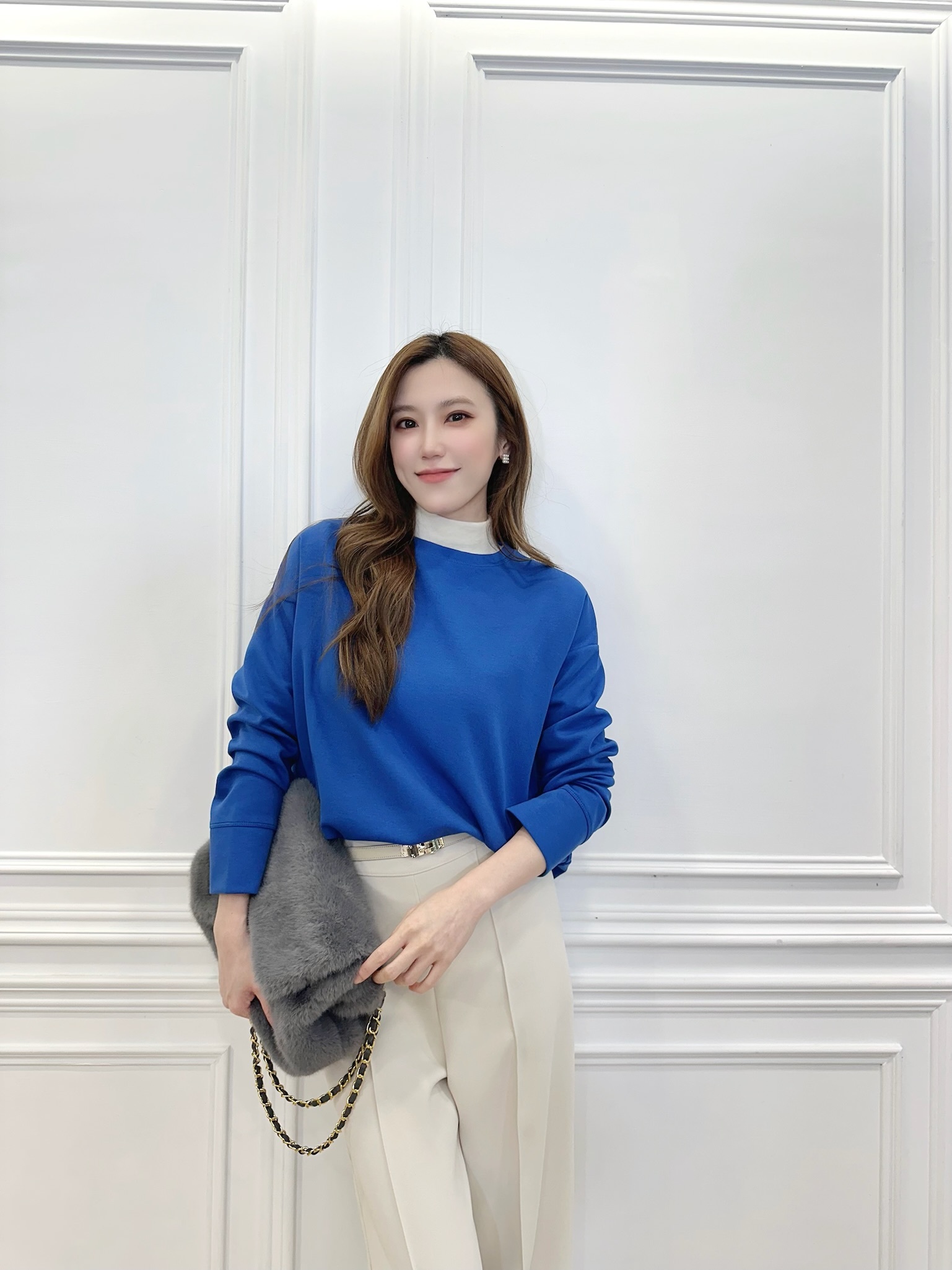 韓國棉好質料Ｔ- 克萊因藍