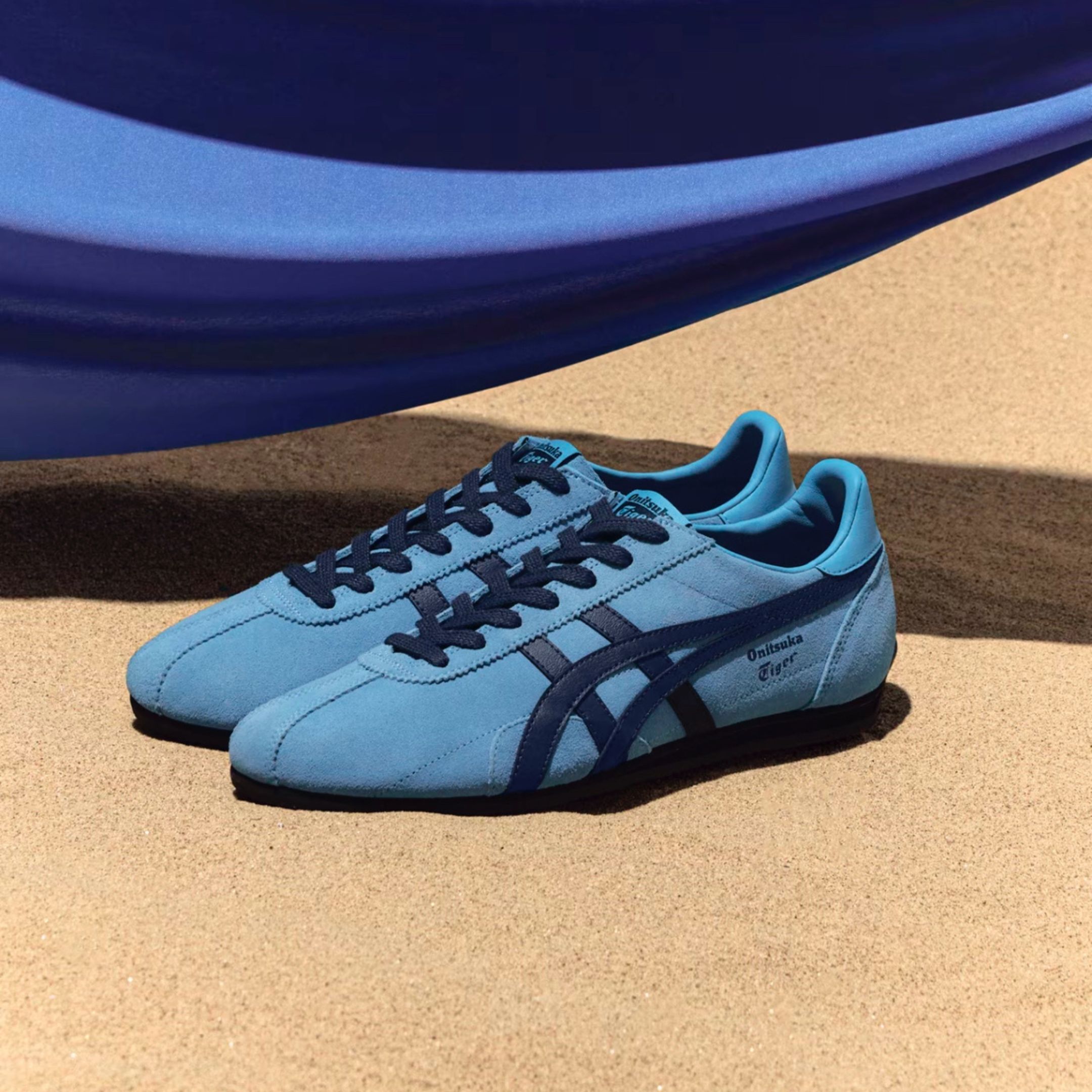 NICEDAY 代購 Onitsuka Tiger 鬼塚虎 RUNSPARK 天藍 寶藍 藍 麂皮 薄底鞋 1183C338-401