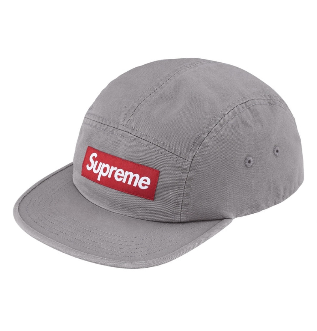現貨┃Supreme 26ss Washed Chino Twill Camp Cap 五分割帽皮革調節帶