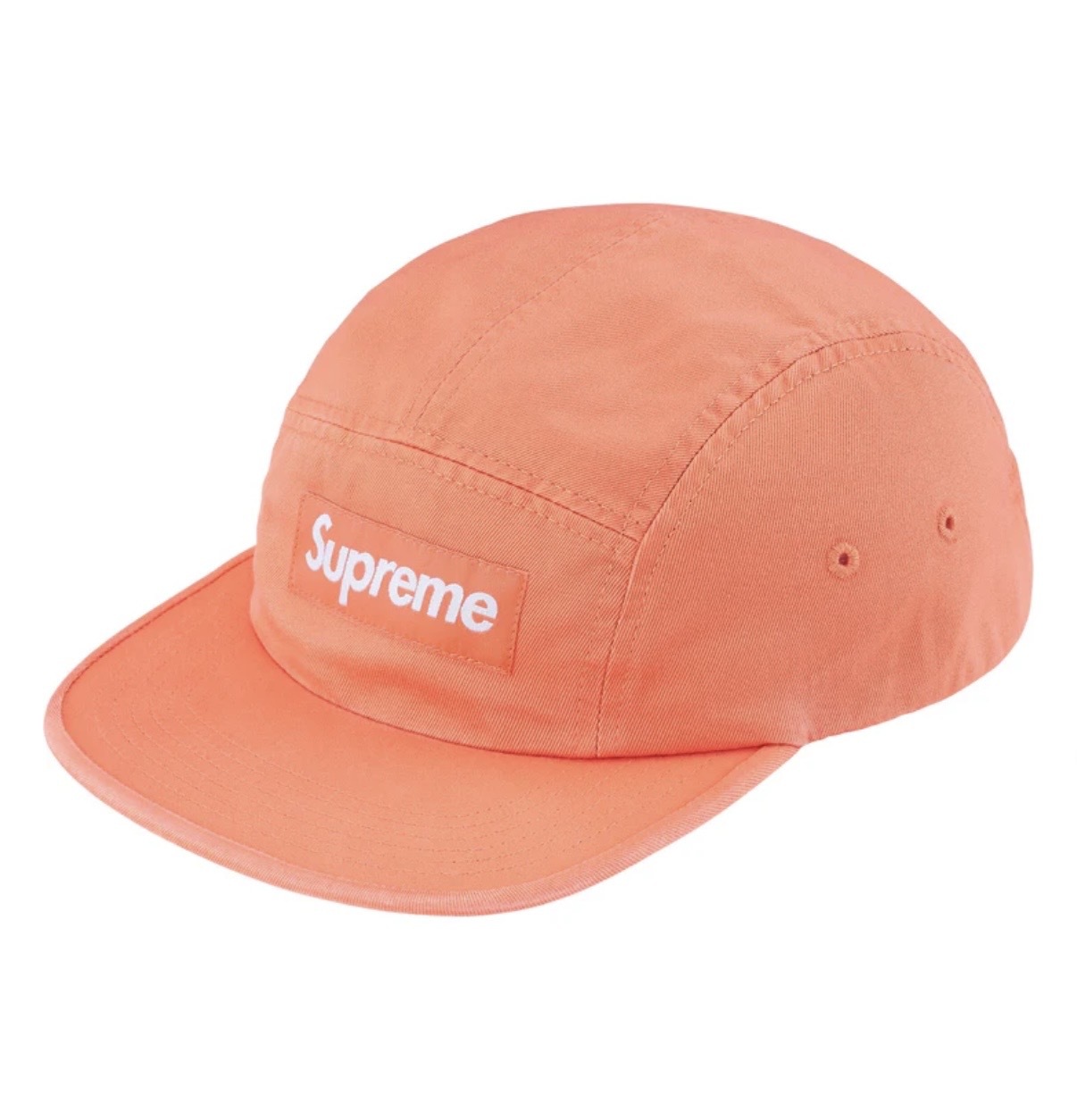 帽子 supreme Washed Chino Twill Camp Cap 26ss 現貨┃Supreme 26ss Washed Chino Twill Camp Cap 五分割帽皮革調節帶