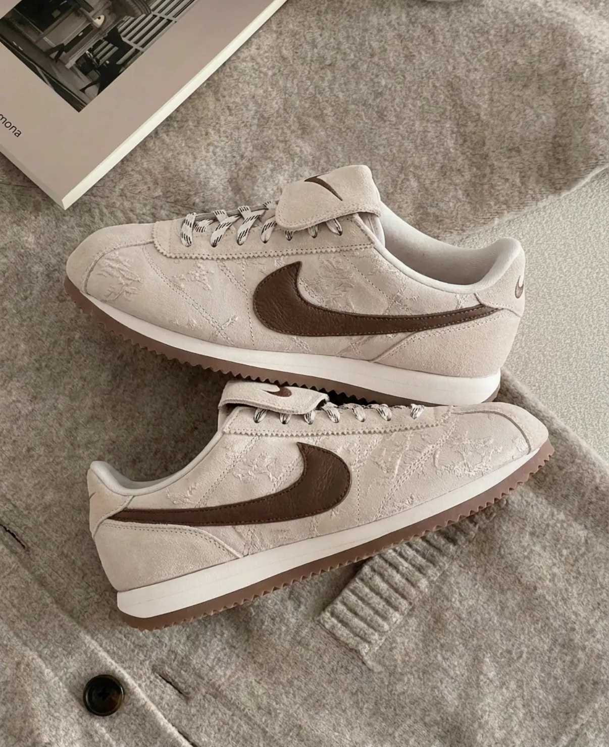 NIKE CORTEZ TEXTILE  阿甘 乾燥玫瑰 可可色 摩卡 棕色 咖啡色 淡粉 外翻鞋舌 足球鞋 復古 女鞋 IQ3624-667 / 預購