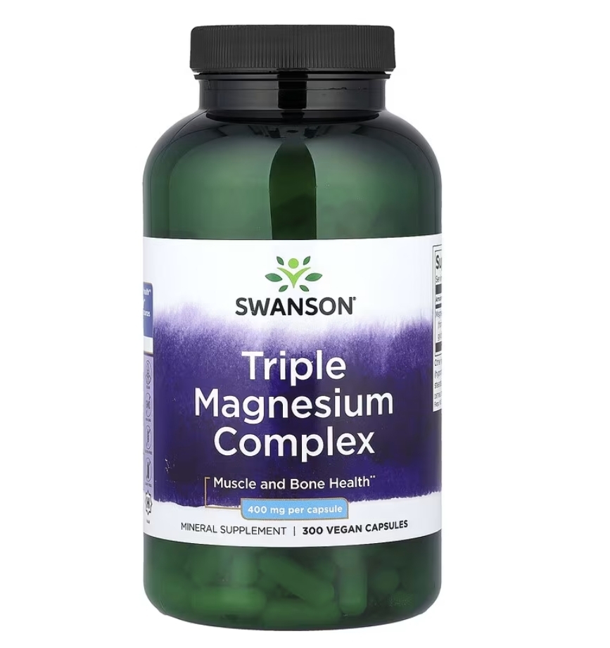 【Swanson】Triple Magnesium Complex 三種鎂 複合膠囊 400mg 300顆