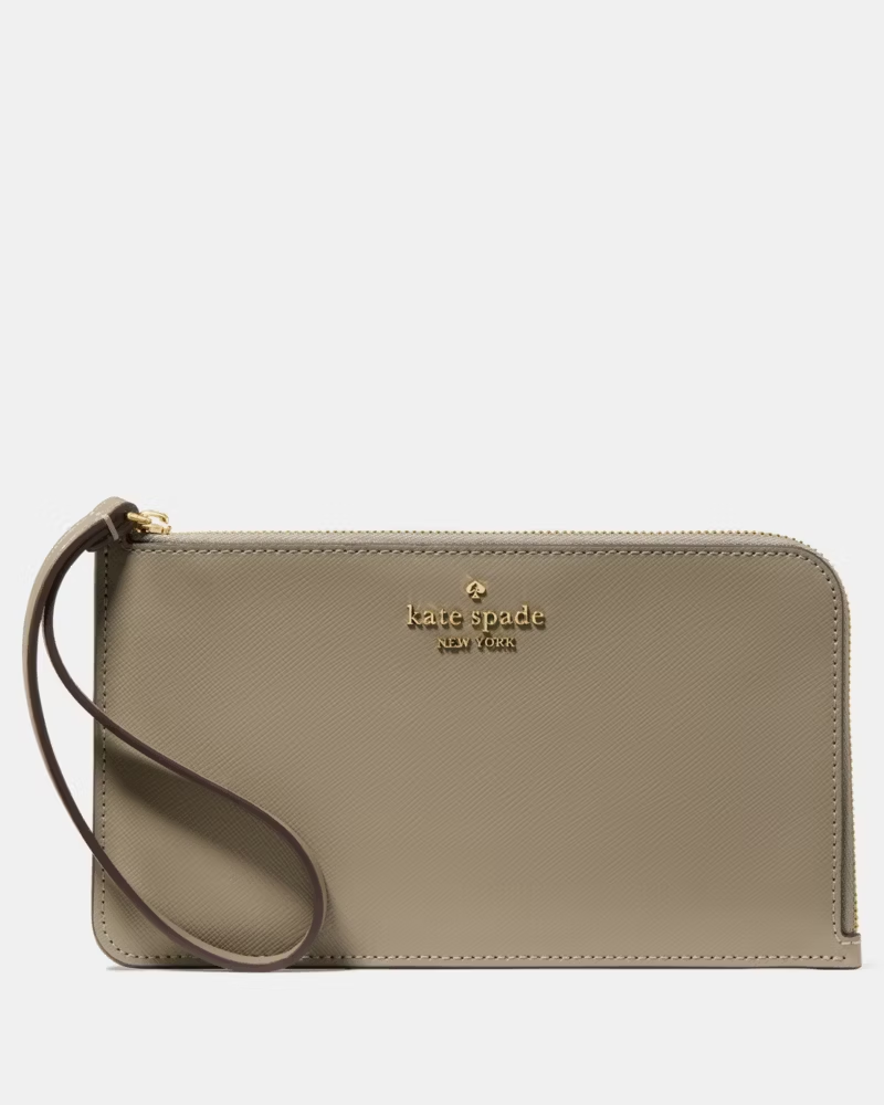 【預購】KATE SPADE H022830 L 型拉鍊手包連腕帶