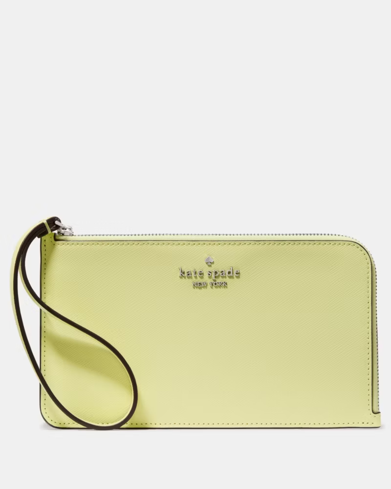 【預購】KATE SPADE H022830 L 型拉鍊手包連腕帶