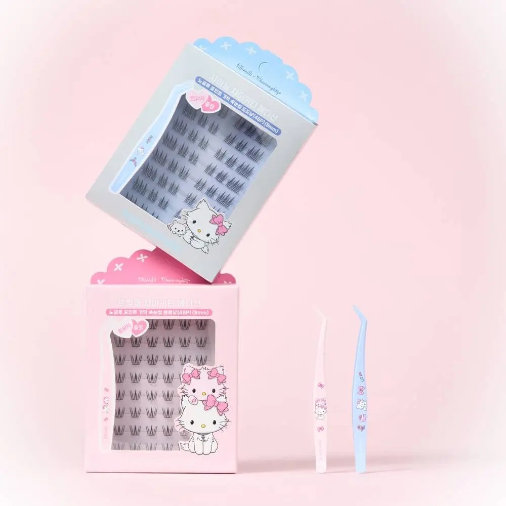 《現貨》Fillimilli x charmmykitty no glue point piece lashes 48p 9mm