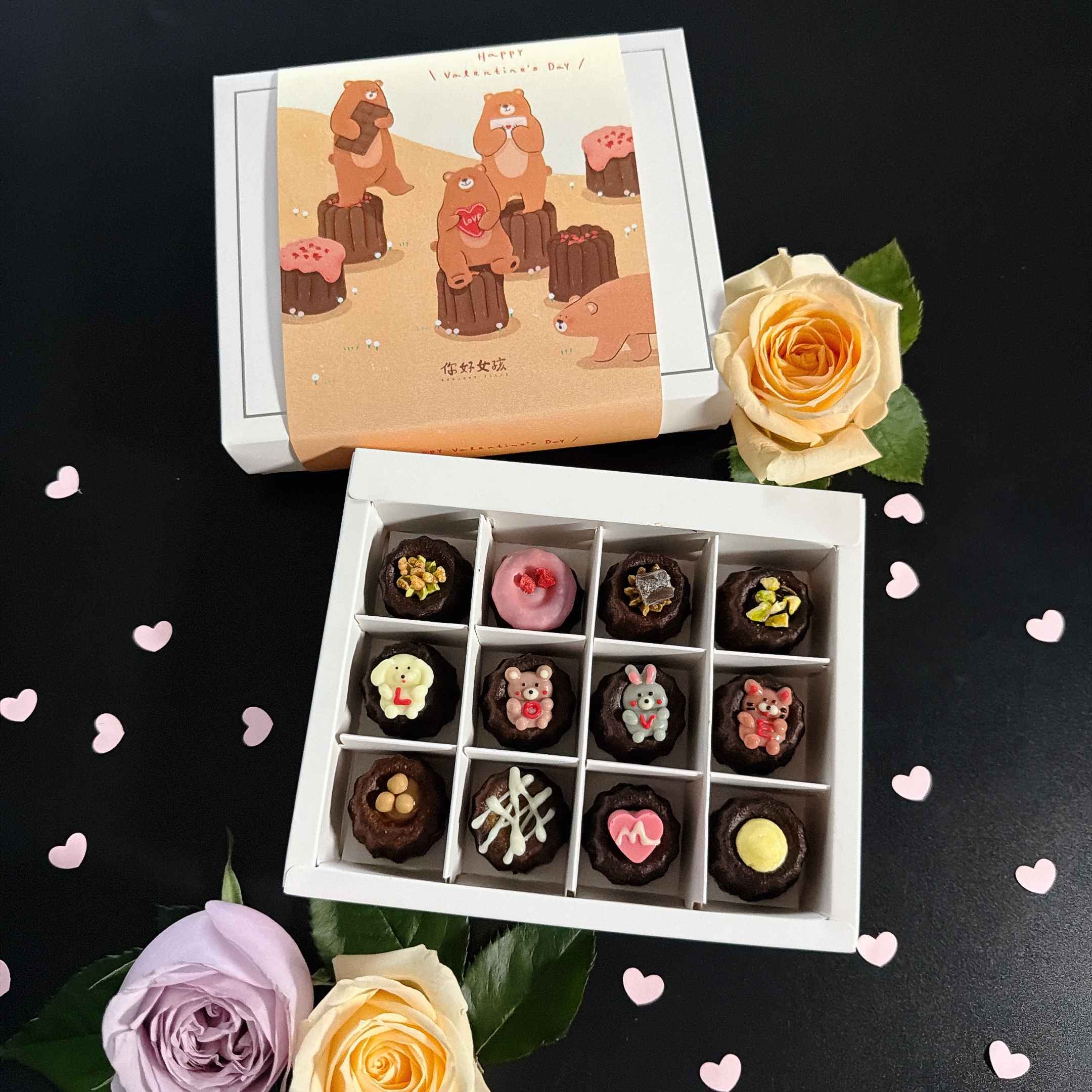 迷你可麗露12入紙盒