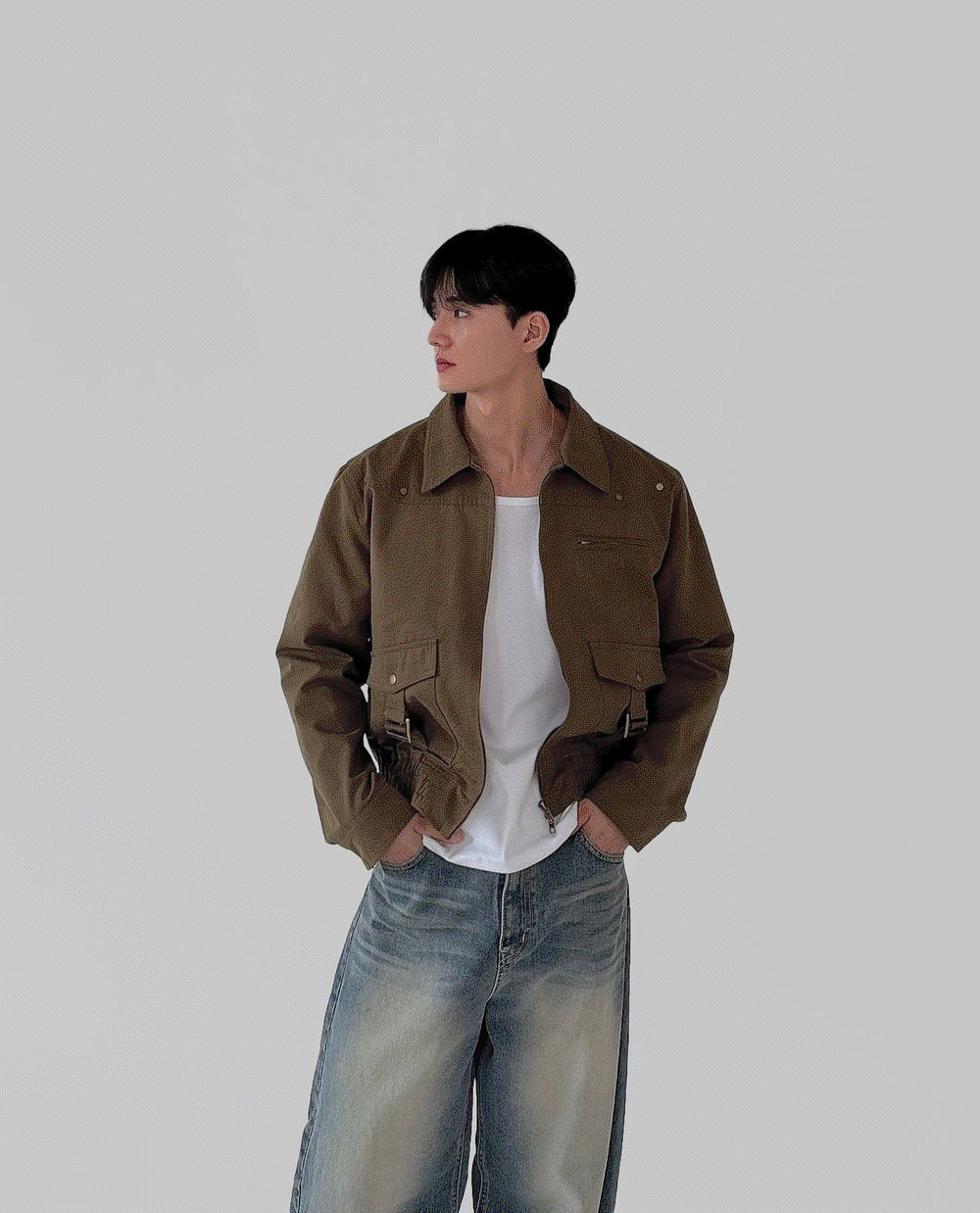 西部風格工裝夾克